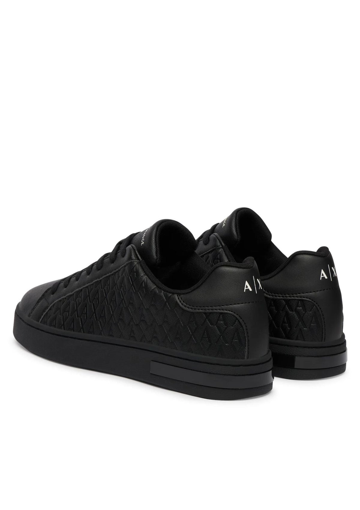 Sneakers London effetto saffiano con suola in gomma Nera XM000140 AF11916 MZ715 ARMANI EXCHANGE 