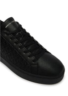 Sneakers London effetto saffiano con suola in gomma Nera XM000140 AF11916 MZ715 ARMANI EXCHANGE 