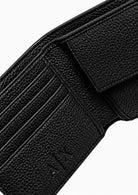 Portafoglio bifold texturizzato con logo e portamonete Nero XM000167 AF26663 UC001 ARMANI EXCHANGE 