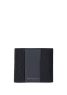 Portafoglio bifold con portamonete e logo a rilievo Nero XM000167 AF26691 MC028 ARMANI EXCHANGE 