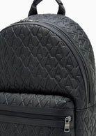 Zaino con motivo in rilievo e tasca frontale con zip Nero XM000237 AF12133 UC001 ARMANI EXCHANGE 