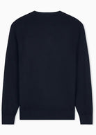 Maglione girocollo con logo in cotone viscosa e seta Icon Blu Navy Scuro XM000338 AF12291 UB101 ARMANI EXCHANGE 