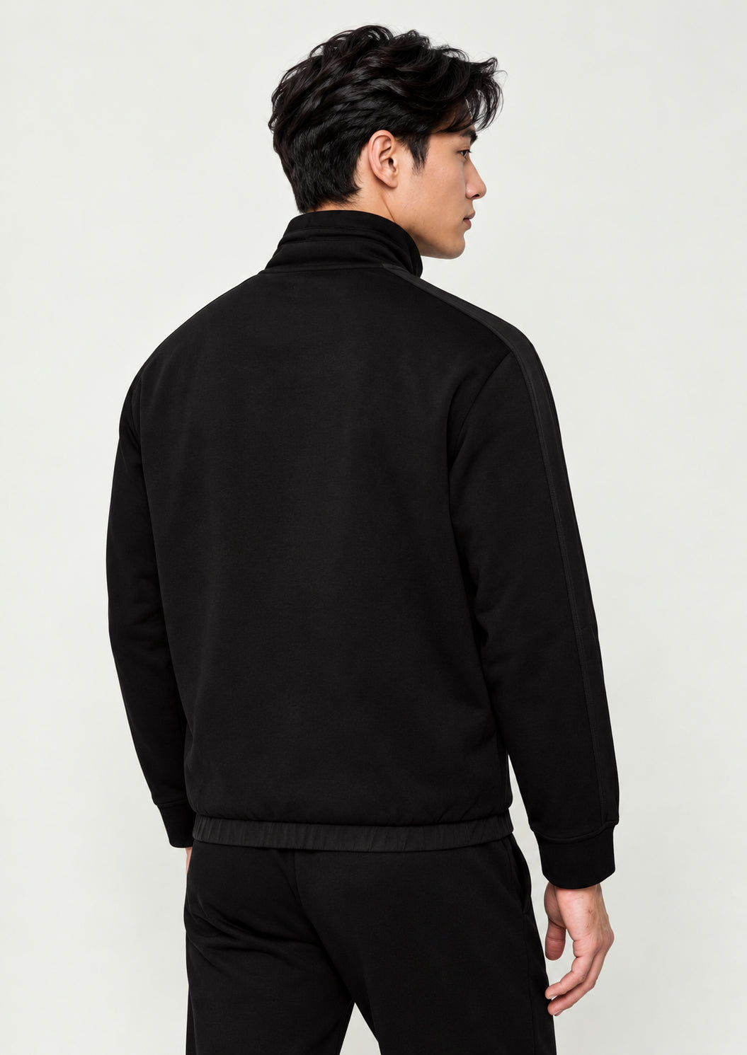 Felpa uoimo con chiusura a zip e bottoni Nera XM001011 AF10818 UC001 ARMANI EXCHANGE 