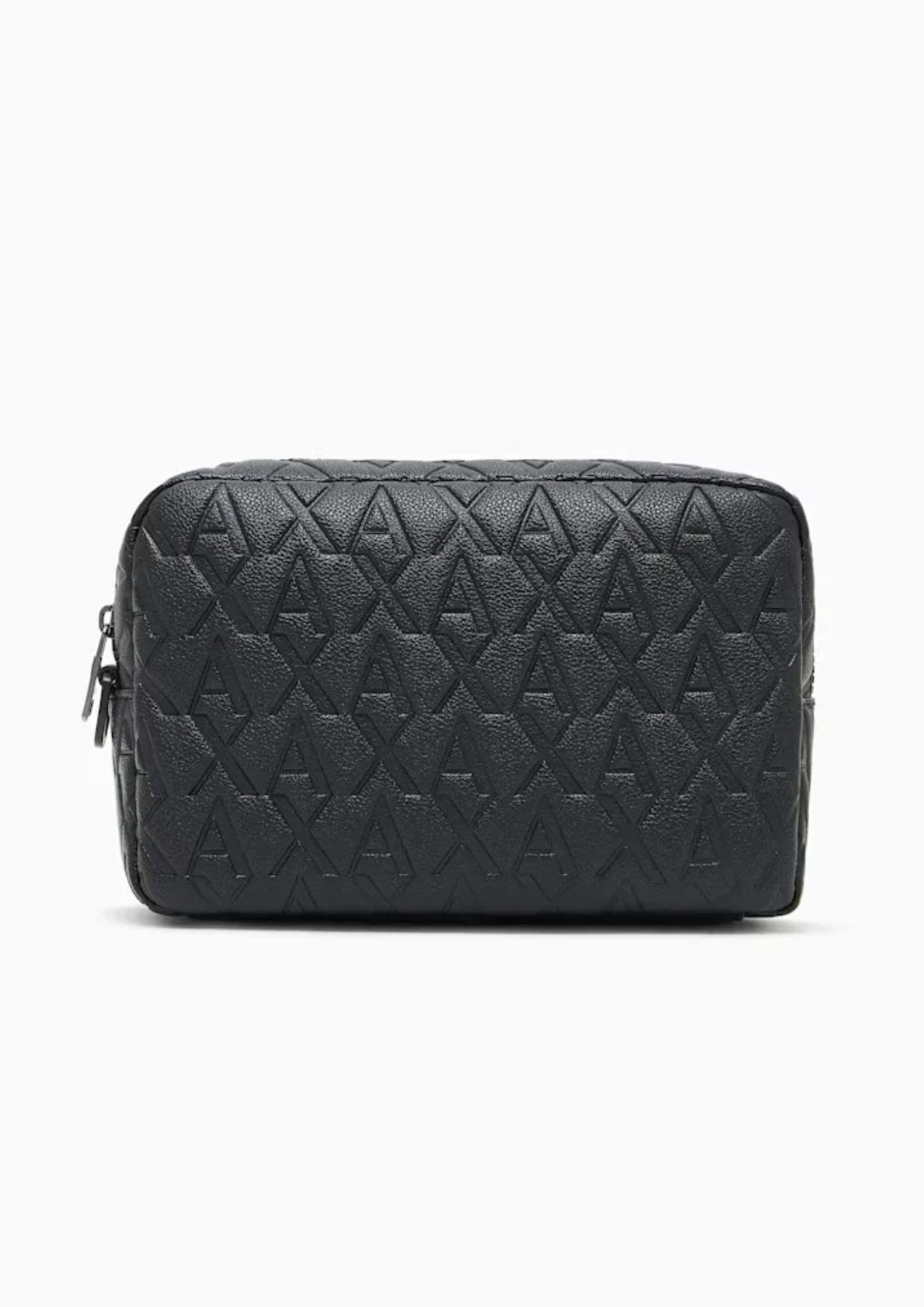 Borsa con motivo a rilievo e chiusura con zip Nera XM001272 AF12133 UC001 ARMANI EXCHANGE 