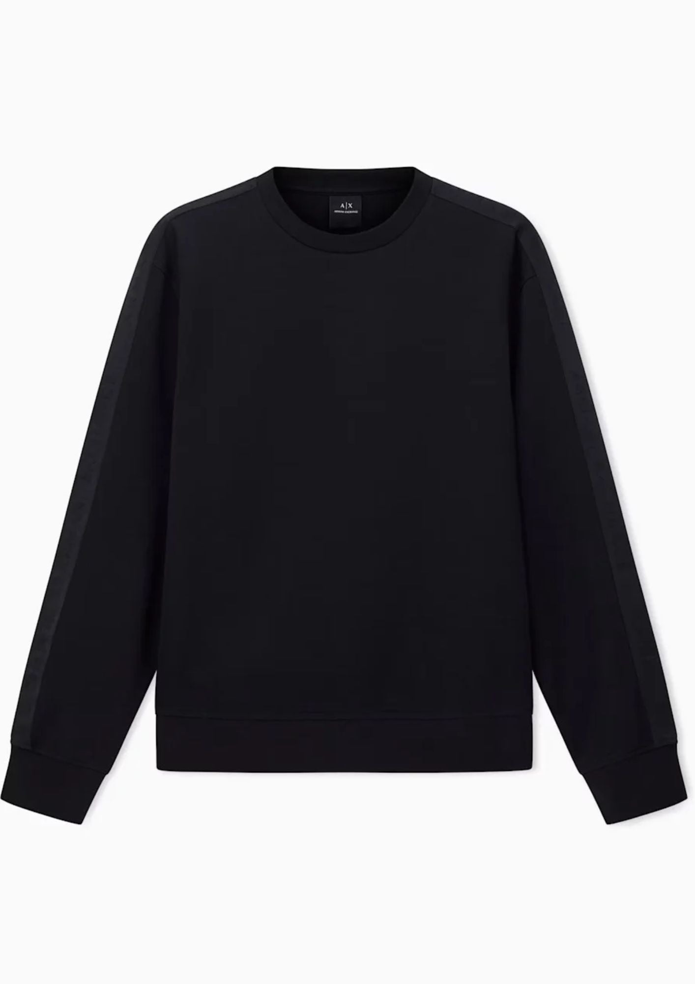 Felpa con logo girocollo in misto cotone Nera XM001296 AF10818 UC001 ARMANI EXCHANGE 