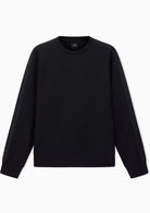 Felpa con logo girocollo in misto cotone Nera XM001296 AF10818 UC001 ARMANI EXCHANGE 
