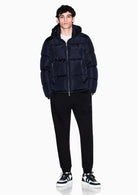 Pantaloni regular fit in cotone french terry Neri XM001299 AF20934 UC001 ARMANI EXCHANGE 