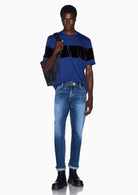 Pantalone cinque tasche Skinny in denim di cotone stretch Dark Blu Denim XM001512 AF25551 MB010 ARMANI EXCHANGE 