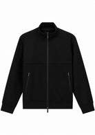Giubbino full zip in cotone con collo alto Essential Nera XM001564 AF10818 UC001 ARMANI EXCHANGE 
