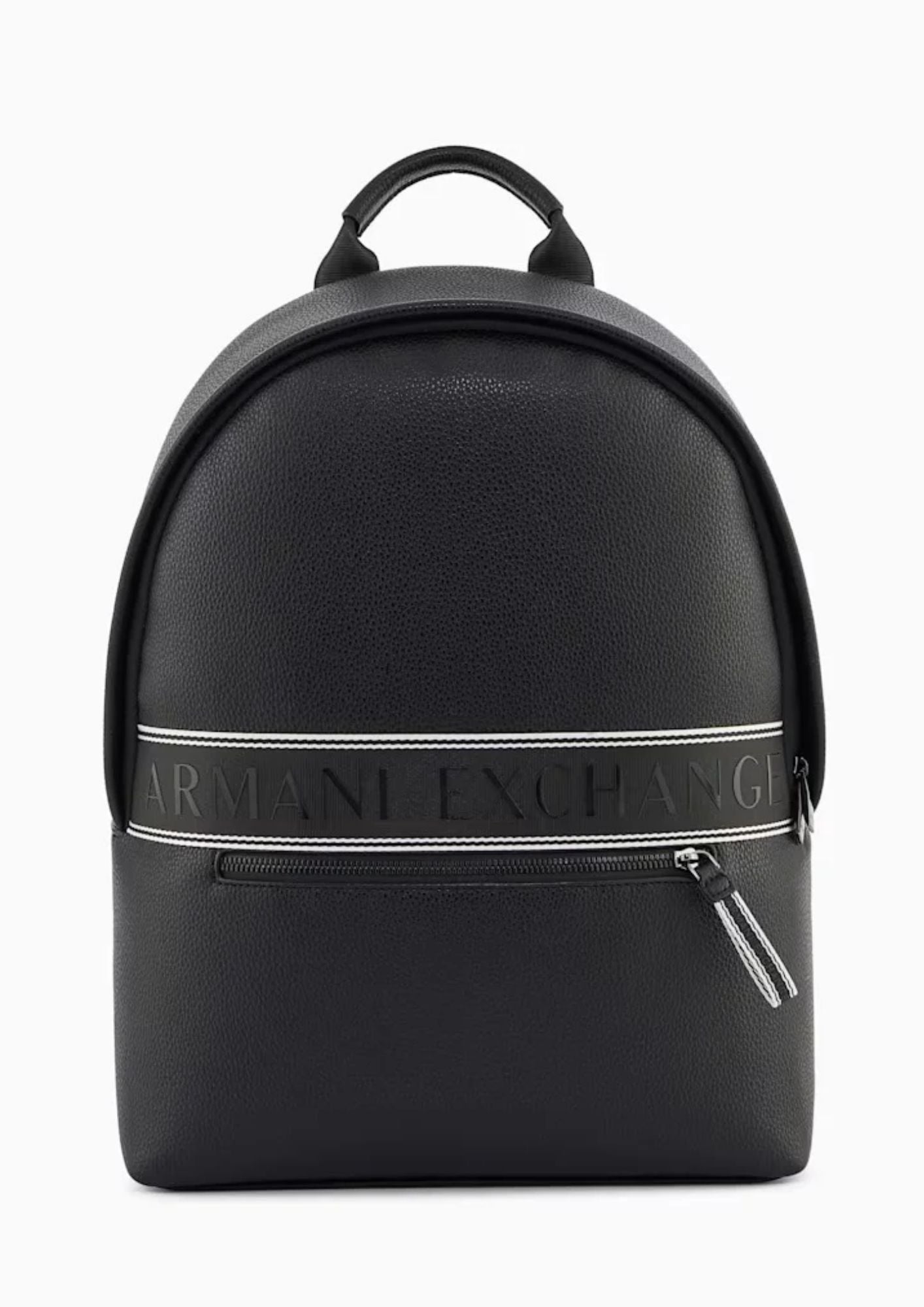 Zaino con logo a rilievo e tasca frontale con zip Nero XM002609 AF22662 UC001 ARMANI EXCHANGE 