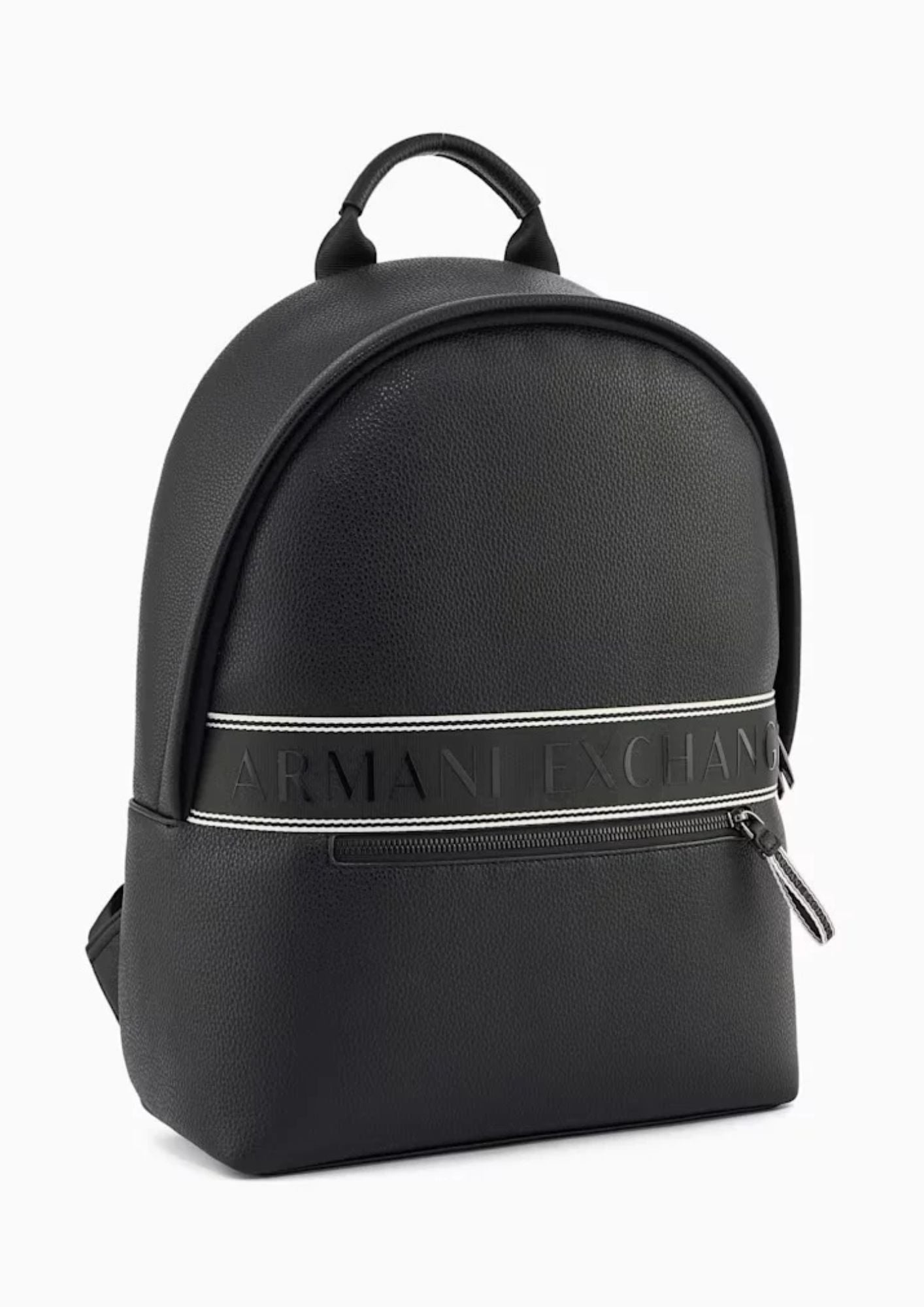 Zaino con logo a rilievo e tasca frontale con zip Nero XM002609 AF22662 UC001 ARMANI EXCHANGE 