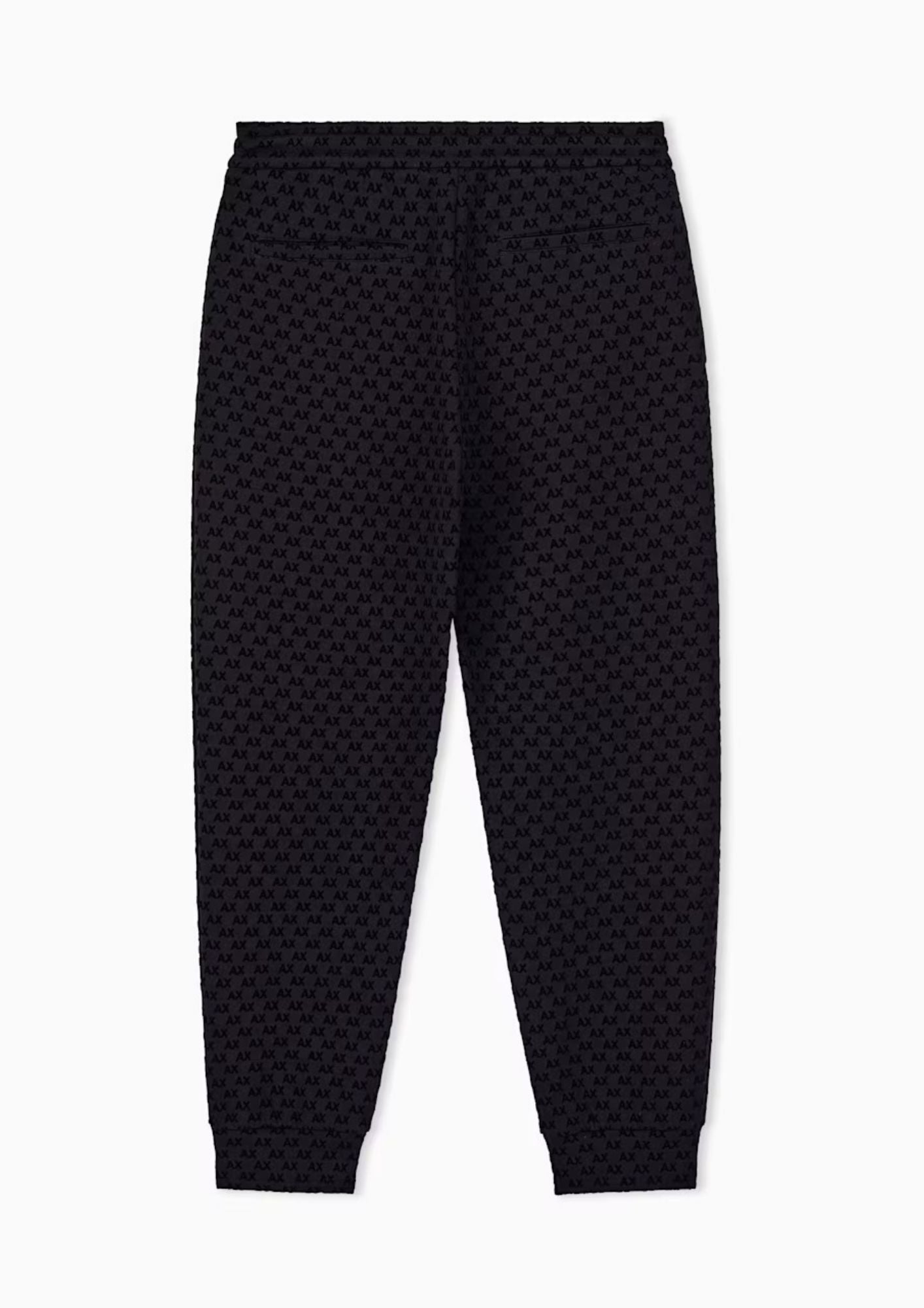 Pantaloni joggers in jersey con logo all over Nero XM002904 AF10818 UC001 ARMANI EXCHANGE 