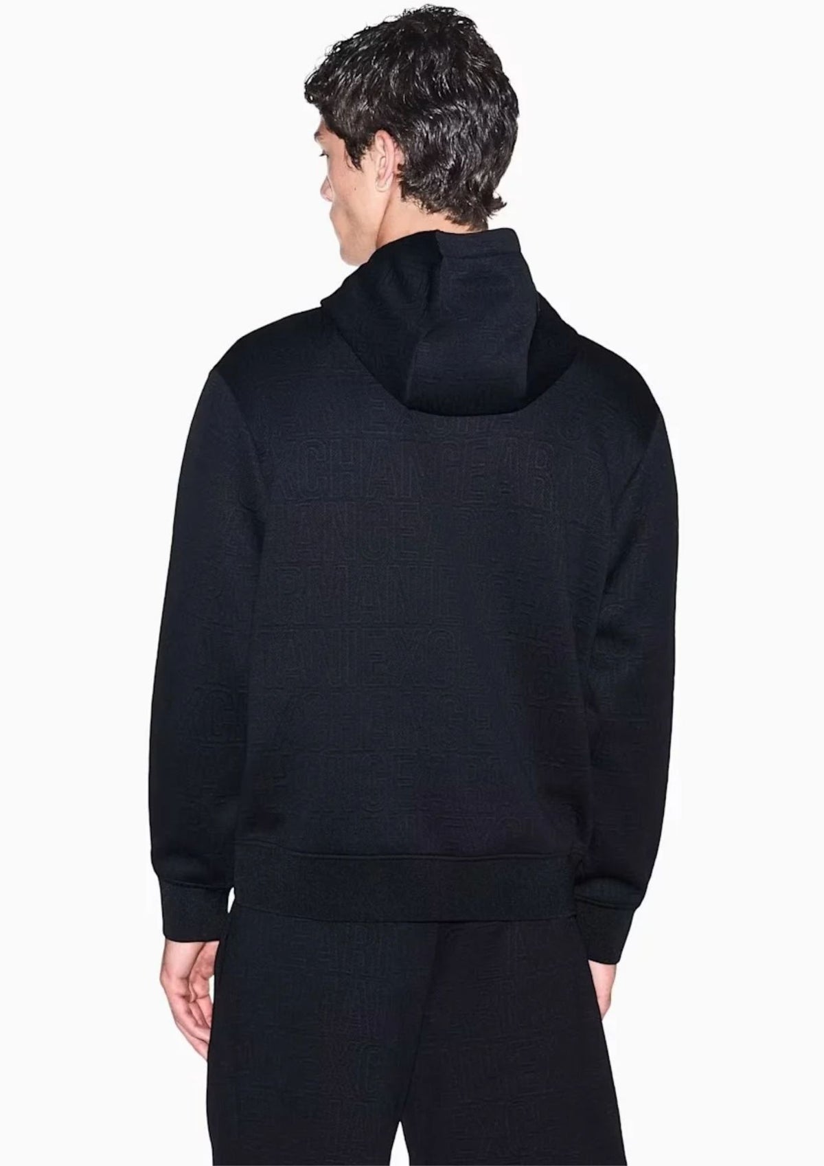 Felpa in jersey jacquard elasticizzato Nera XM002906 AF21862 UC001 ARMANI EXCHANGE 