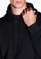 Felpa in jersey jacquard elasticizzato Nera XM002906 AF21862 UC001 ARMANI EXCHANGE 