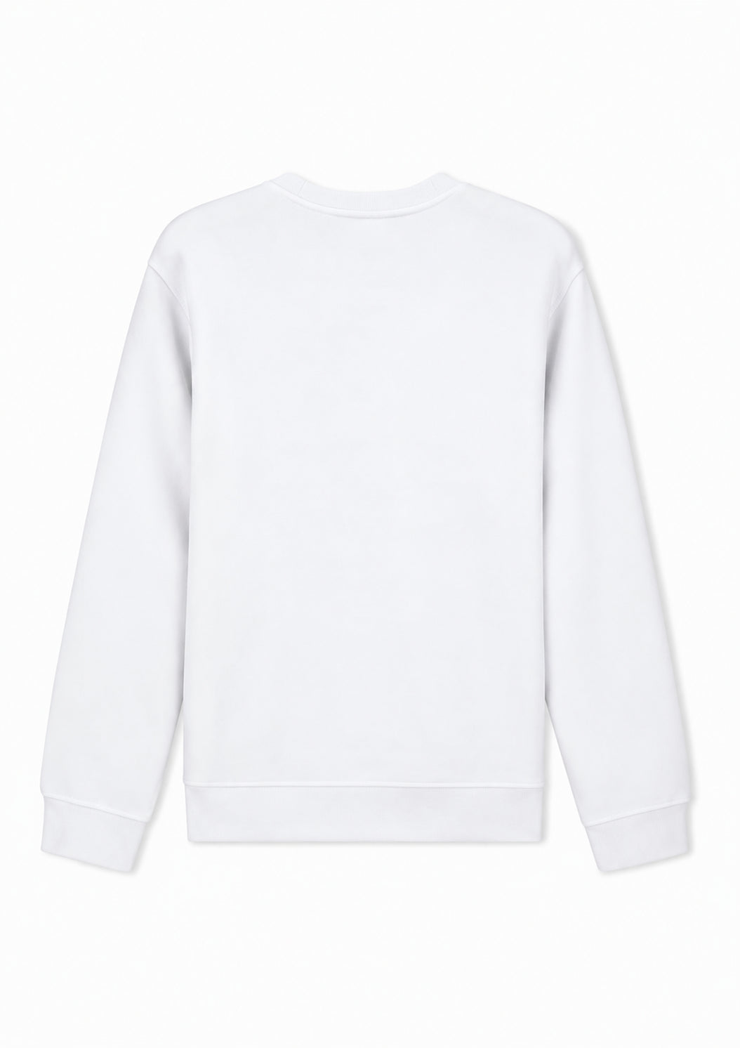 Felpa girocollo in piquet stretch con patch logo circolare Bianca XM002929 AF16222 U0007 ARMANI EXCHANGE 