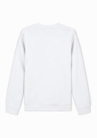 Felpa girocollo in piquet stretch con patch logo circolare Bianca XM002929 AF16222 U0007 ARMANI EXCHANGE 