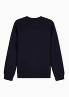 Felpa girocollo in piquet stretch con patch logo circolare Deep Navy XM002929 AF16222 UB101 ARMANI EXCHANGE 