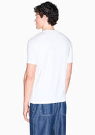 T-shirt a taglio slim in jersey di cotone stretch Bianca XM003141 AF26650 U0009 ARMANI EXCHANGE 