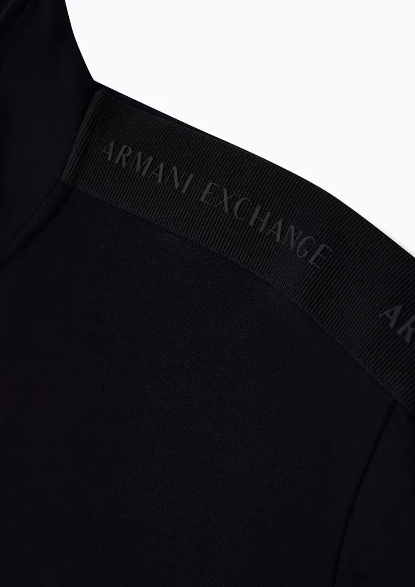 Felpa regular fit in jersey accoppiato di cotone stretch Nero XM003144 AF13047 UC001 ARMANI EXCHANGE 