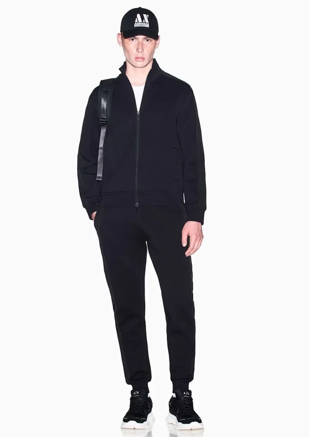 Pantaloni regular fit in jersey di cotone stretch Nero XM003145 AF13047 UC001 ARMANI EXCHANGE 