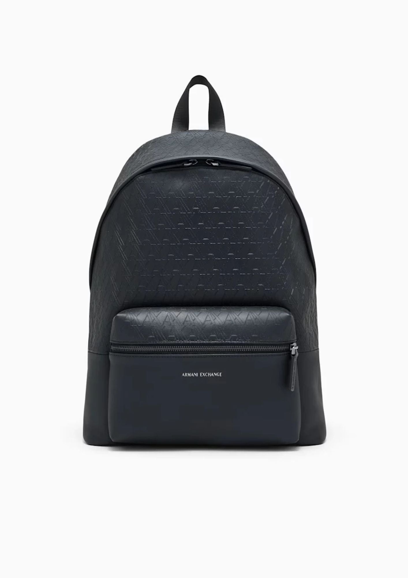 Zaino con motivo logo in rilievo e tasca frontale Nero XM003161 AF26662 UC001 ARMANI EXCHANGE 
