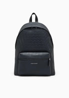 Zaino con motivo logo in rilievo e tasca frontale Nero XM003161 AF26662 UC001 ARMANI EXCHANGE 