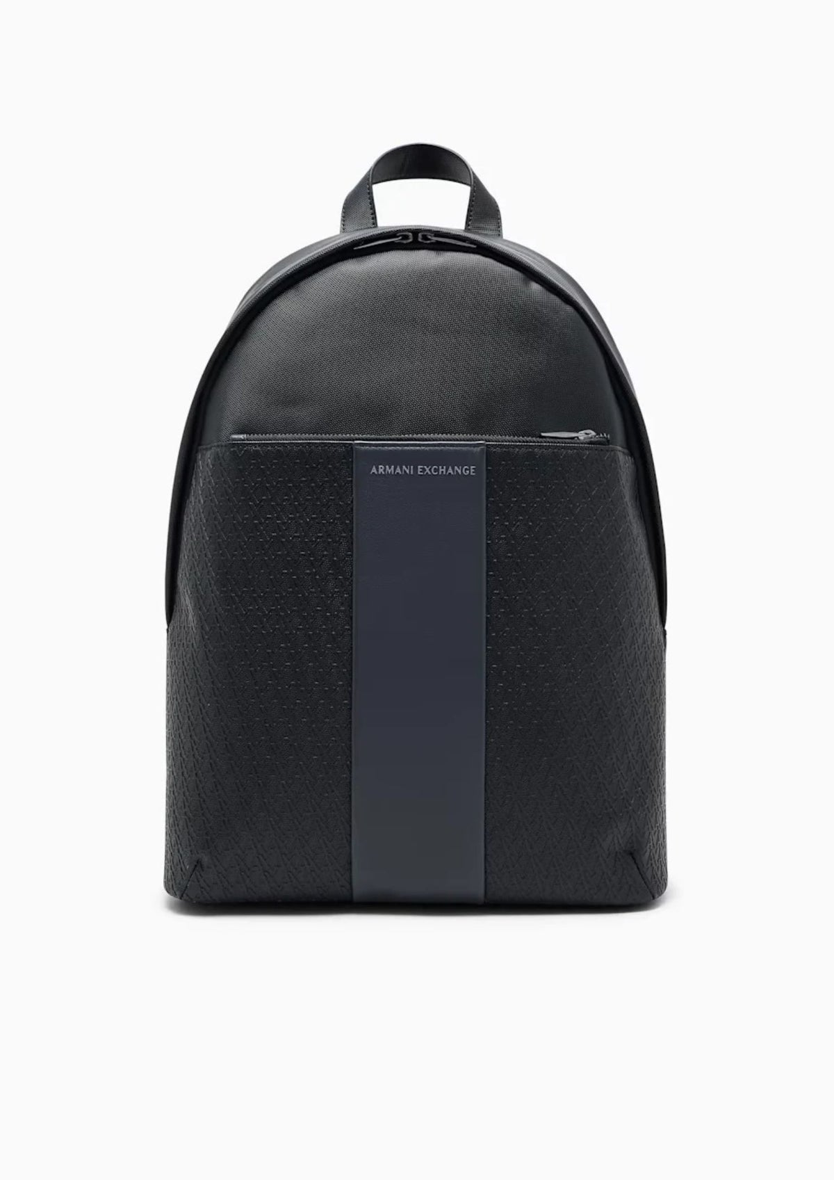 Zaino con banda a contrasto con logo e tasca frontale Nero Acciaio XM003173 AF26691 MC028 ARMANI EXCHANGE 