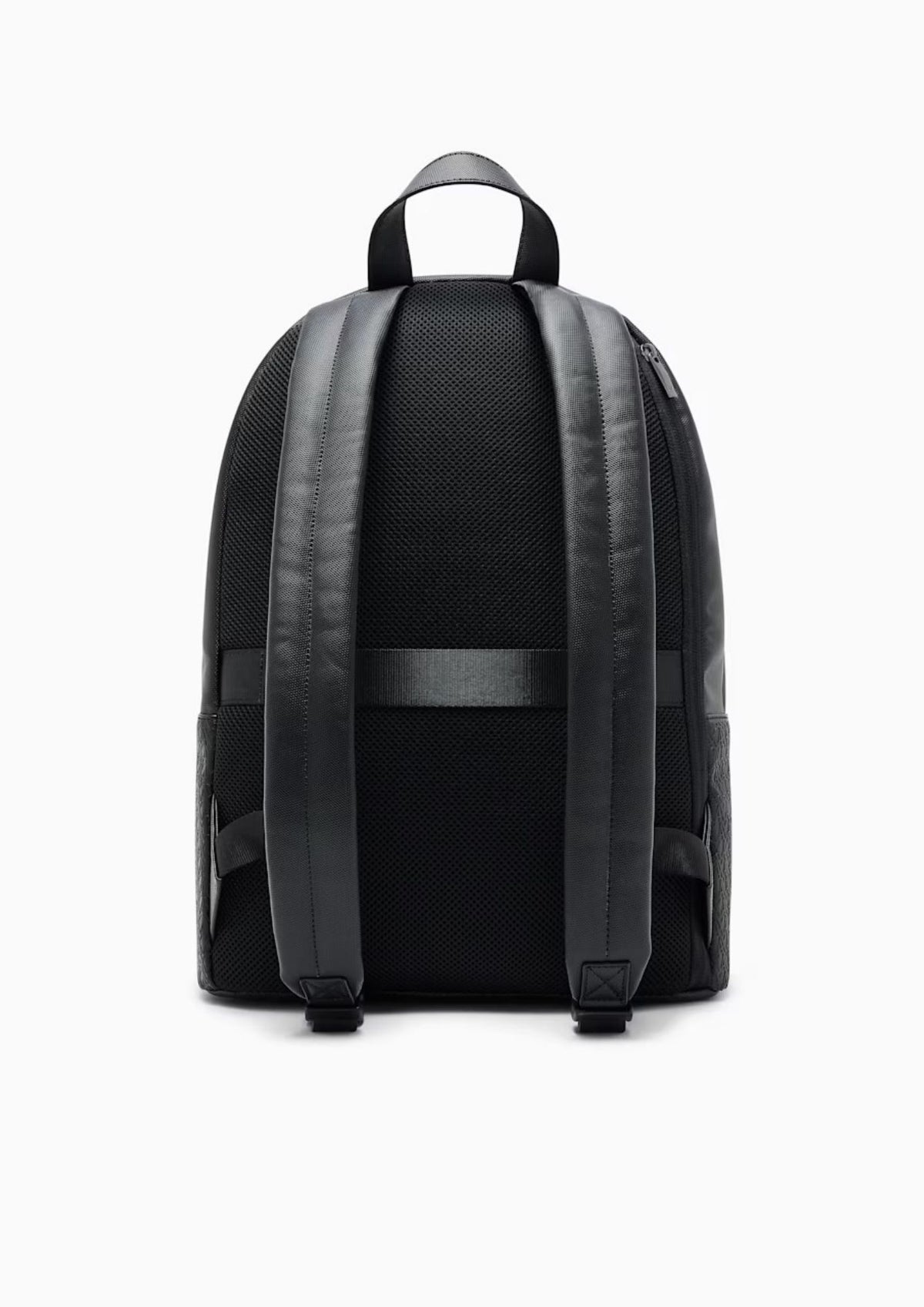 Zaino con banda a contrasto con logo e tasca frontale Nero Acciaio XM003173 AF26691 MC028 ARMANI EXCHANGE 