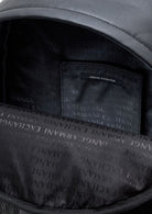 Zaino con banda a contrasto con logo e tasca frontale Nero Acciaio XM003173 AF26691 MC028 ARMANI EXCHANGE 