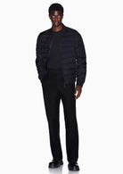 Piumino in nylon jacquard con dettagli in maglia Nero XM003310 AF28563 FC340 ARMANI EXCHANGE 