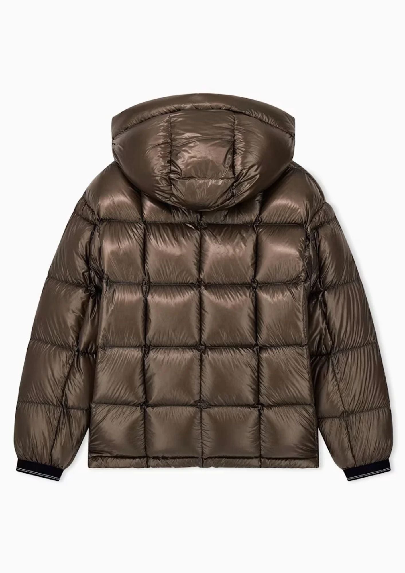 Piumino lucido con cappuccio e imbottitura in piuma d'anatra Falcon XM003344 AF23755 U6125 ARMANI EXCHANGE 
