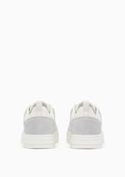 Sneakers in pelle con inserti in camoscio e motivo logo Bianche XM003388 AF27475 U0003 ARMANI EXCHANGE 