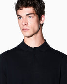 Polo in maglia Crossover in lyocell e lana Nero XM003569 AF28778 UC001 ARMANI EXCHANGE 