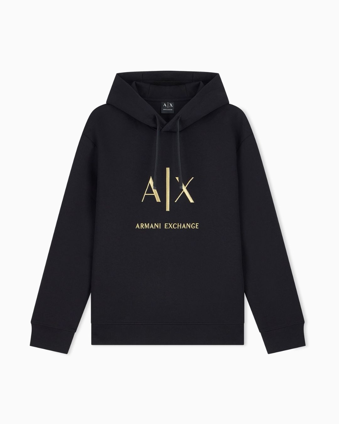Felpa cotone regular Nero XM003876 AF20150 UC001 ARMANI EXCHANGE 