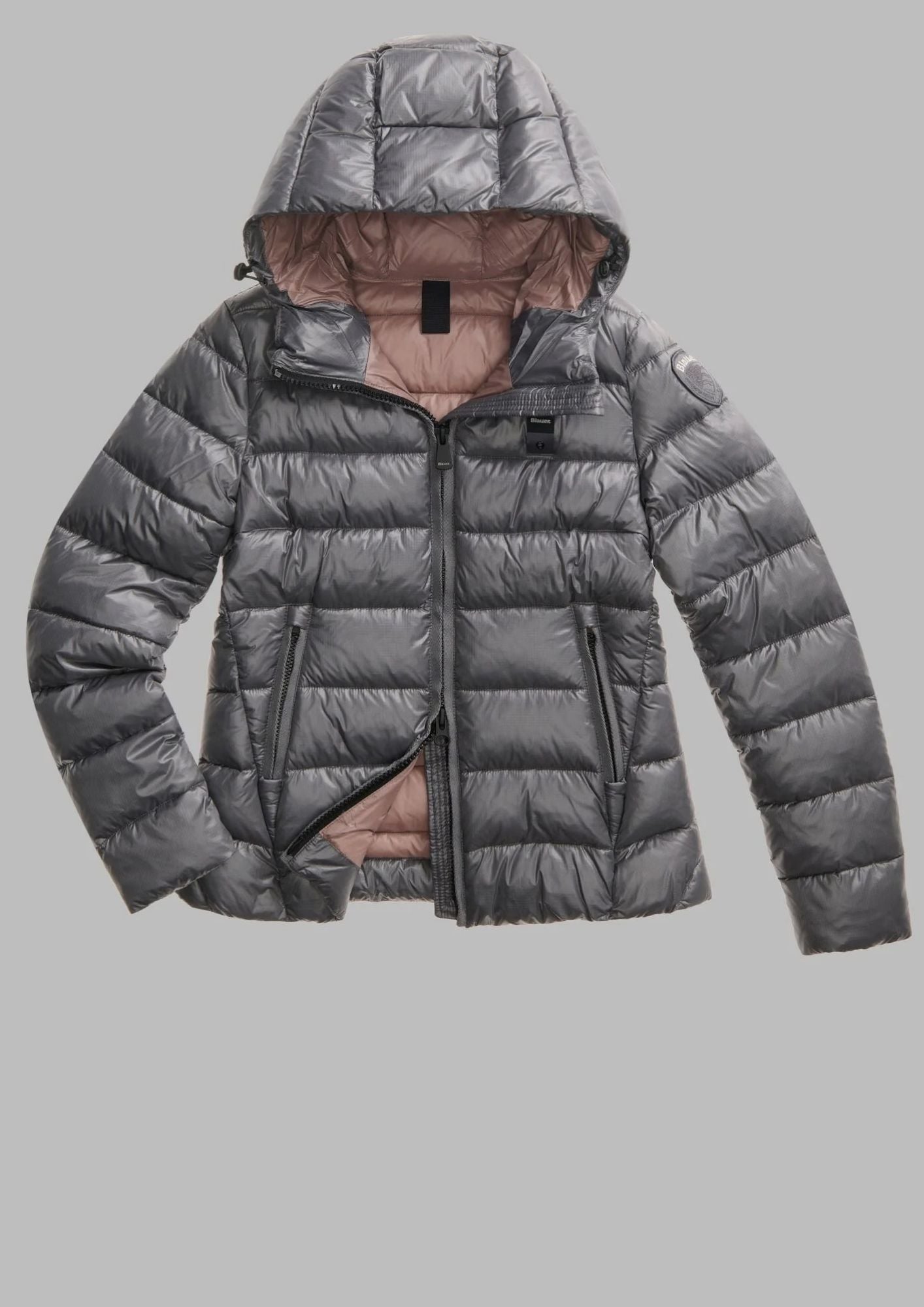 Giubbino Corto Imbottito Ovatta Termica Caroll Grigio Roccia Brown BLDC02070 6648 920BW BLAUER 