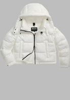 Giubbino Corto Imobbito in Ovatta Termica Gloria Bianco Ottico BLDC02071 6648 100BI BLAUER 
