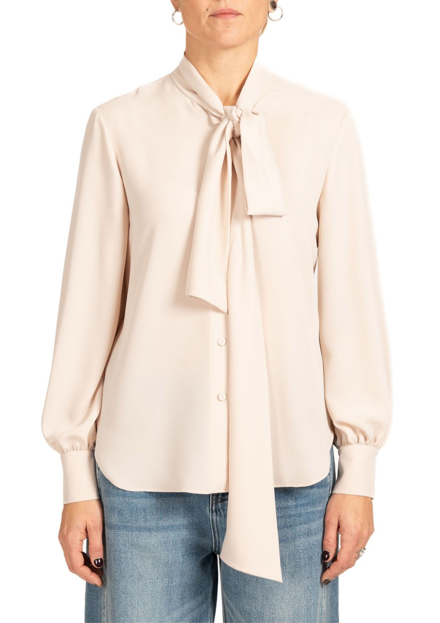 Blusa Donna Elegante con Fiocco al Collo Chacha 5054R003140N 2 DIANA GALLESI 