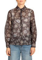 Blusa Donna con Stampa Floreale Paisley fondo Nero 5073R003203N 1 DIANA GALLESI 