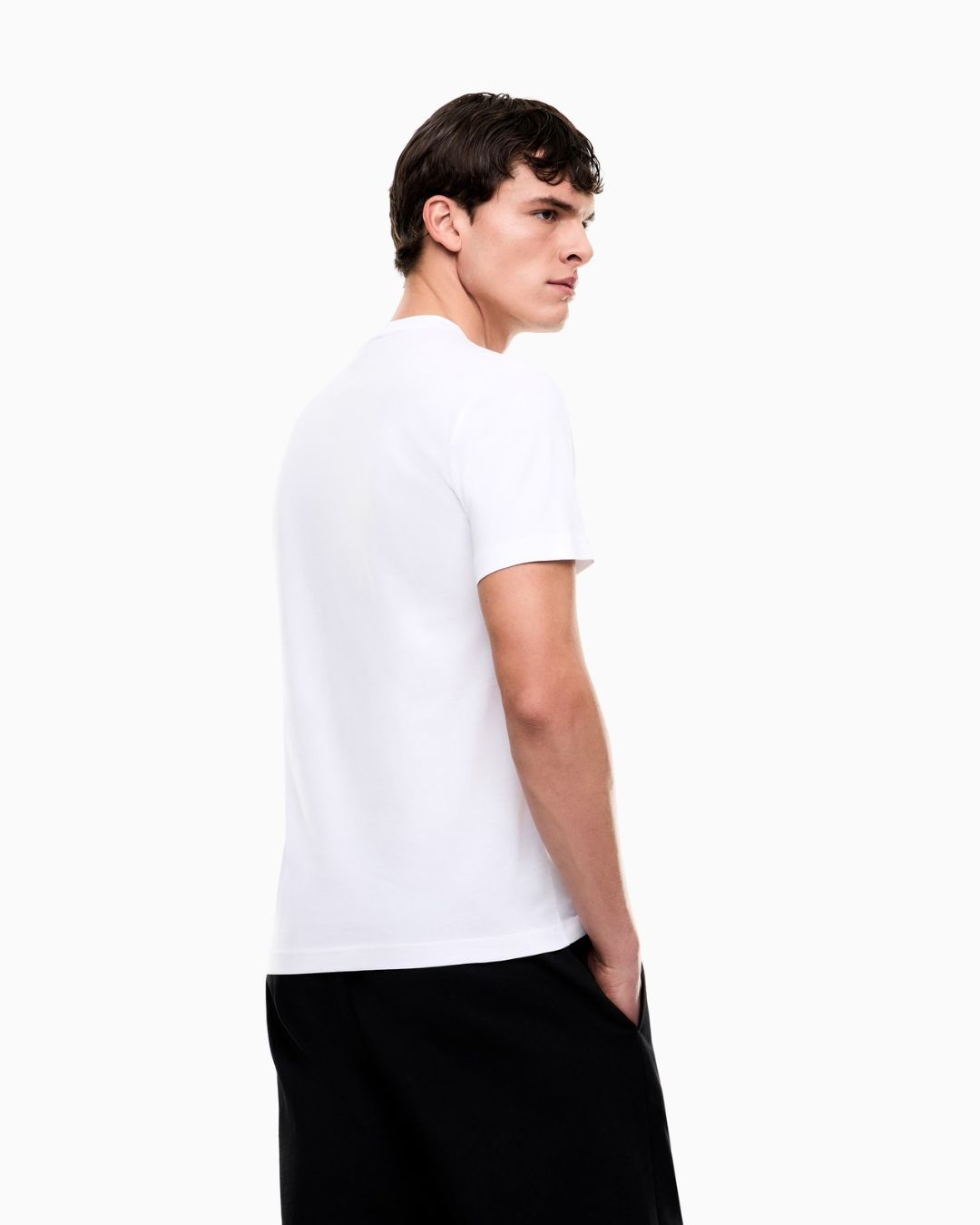 T-shirt Core Identity slim fit in cotone con maxi logo Bianco 7M001412 AF22264 U0002 EA7 EMPORIO ARMANI 