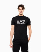 T-shirt Core Identity slim fit in cotone con maxi logo Nero 7M001412 AF22264 UC001 EA7 EMPORIO ARMANI 