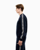Felpa Logo Series regular in jersey Blu Navy 7M002195 AF10377 UB102 EA7 EMPORIO ARMANI 