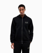 Felpa Premium Label con cappuccio e zip intera Nero 7M002247 AF26241 UC001 EA7 EMPORIO ARMANI 