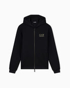 Felpa Premium Label con cappuccio e zip intera Nero 7M002247 AF26241 UC001 EA7 EMPORIO ARMANI 