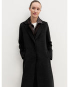 Cappotto lungo in double Emmacciuga Grigio Scuro Melange 2625016031200 011 EMME MARELLA 