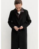 Cappotto lungo in double Emmacciuga Grigio Scuro Melange 2625016031200 011 EMME MARELLA 