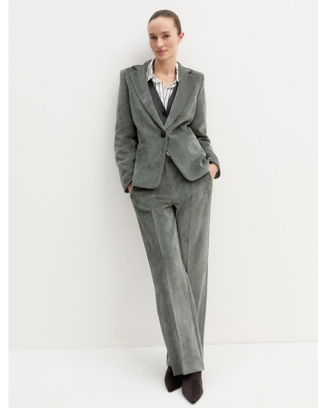 Blazer in velluto Emmresia Sottobosco 2625046011200 004 EMME MARELLA 