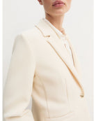 Giacca sfiancata in stuoia stretch Emmaris Bianco Lana 2625046101200 002 EMME MARELLA 