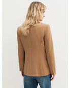 Blazer semiaderente in twill stretch Emmbriosa Cammello 2625046131200 001 EMME MARELLA 
