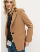 Blazer semiaderente in twill stretch Emmbriosa Cammello 2625046131200 001 EMME MARELLA 