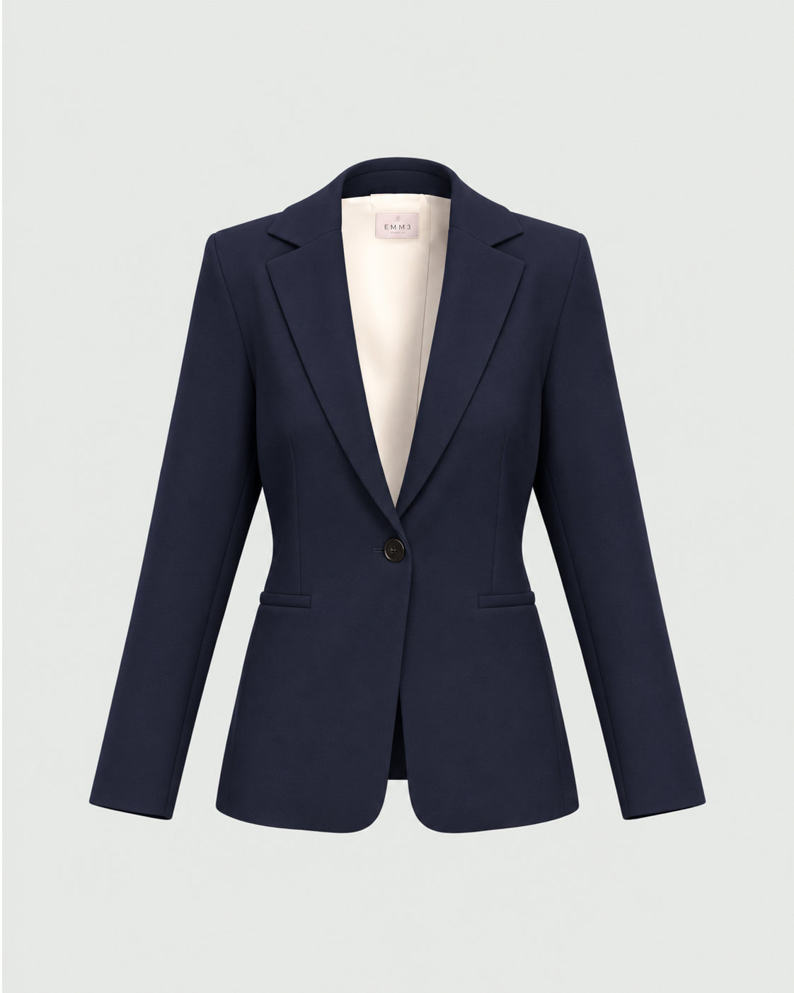 Blazer semiaderente in twill stretch Emmbriose Blu Navy 2625046131200 005 EMME MARELLA 
